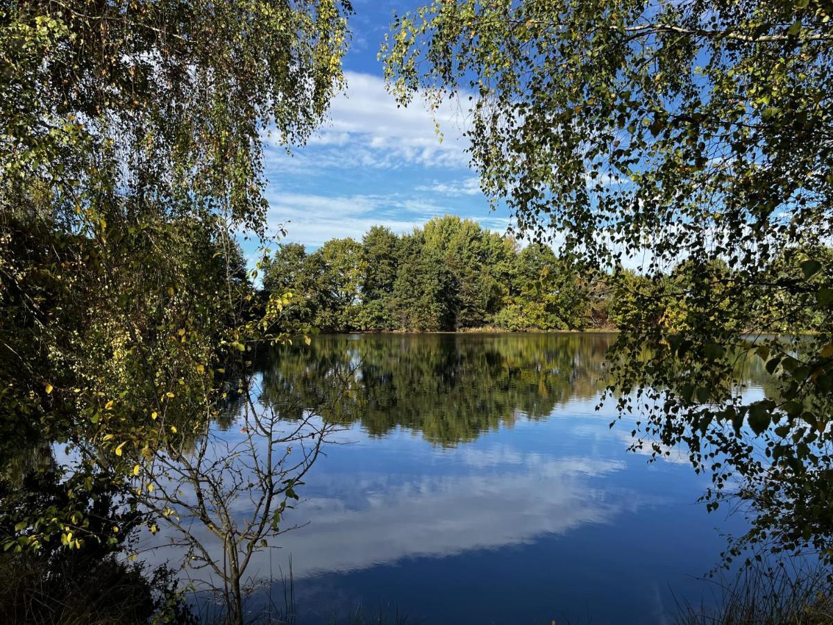 Ferienwohnung Am See Dillich - Ruhige Lage - Eigener Garten - Direkt Neben Einem Natursee Borken  Bagian luar foto